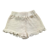 Bamboom+Babies Solid Color Knitted Shorts with Elastic Waist White for Baby Girls