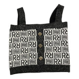 Relish Top Two-Tone Suspenders With Buttons White/Black For Girls