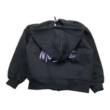 MOUSSE felpa tinta unita con zip e cappuccio Nero per Bambina HKFZ362B NERO MOUSSE 