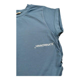 Hinnominate T-Shirt Tinta Unita con Arricci Laterali per Bambina 3646MY00199X AZZURRO POLVERE HINNOMINATE 