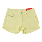 Diesel Short tinta unita con Girovita Regolabile Giallo per Bambina J01274 GIALLO DIESEL 