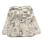 YATSI BABY completo 3pz felpa-shirt-pantalone tinta unita con elastico in vita Verde per Neonato 24433550 VERDE YATSI BABY 