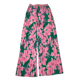 Coconudina Floral Print Palazzo Pants Pink/Green for Girls