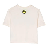 Barrow Kids T-Shirt Crop Model Solid Color Cream For Girls