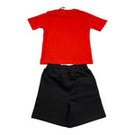 Cesare Paciotti Completo 2 Pezzi T-Shirt-Bermuda Bicolore con Stampa per Neonato COMP5124BB ROSSO/NERO CESARE PACIOTTI 