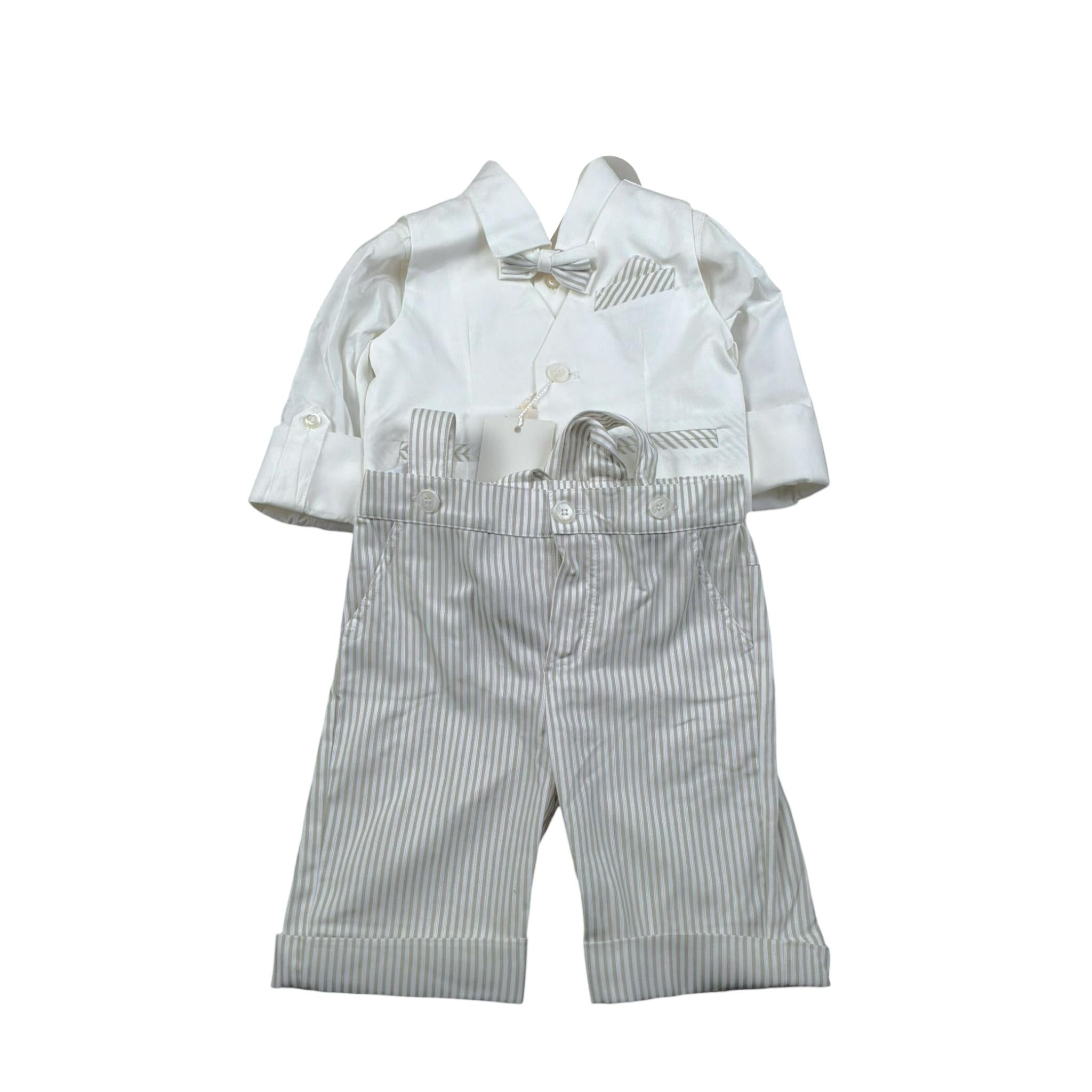 Gastone Completo 3 Pezzi Camicia-Pantalone-Papillion per Bambino G0006A BIANCO GASTONE 