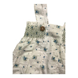 Wedoble Solid Color Romper With White Flowers For Baby Girl