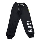 Icon Pantalone Tuta Tinta Unita con Logo per Bambino IBSP00495 NERO ICON 