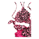 4Giveness 2 Piece Swimsuit Triangle-Panties Pink Spotted Pattern for Girls