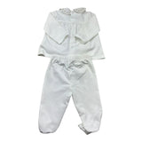 Le Bebe Completo 2 Pezzi Shirt-Ghettina Tinta Unita per Neonata LBG6305 BIANCO LE BEBE 