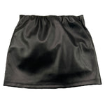 MONNALISA gonna in ecopelle tinta unita Nero per Neonata 17D702N NERO MONNALISA 