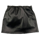 MONNALISA gonna in ecopelle tinta unita Nero per Neonata 17D702N NERO MONNALISA 