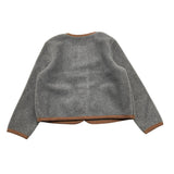 ZHOE & TOBIAH cardigan tinta unita con profili in contrasto Grigio per Bambino WWT6J GRIGIO ZHOE & TOBIAH 