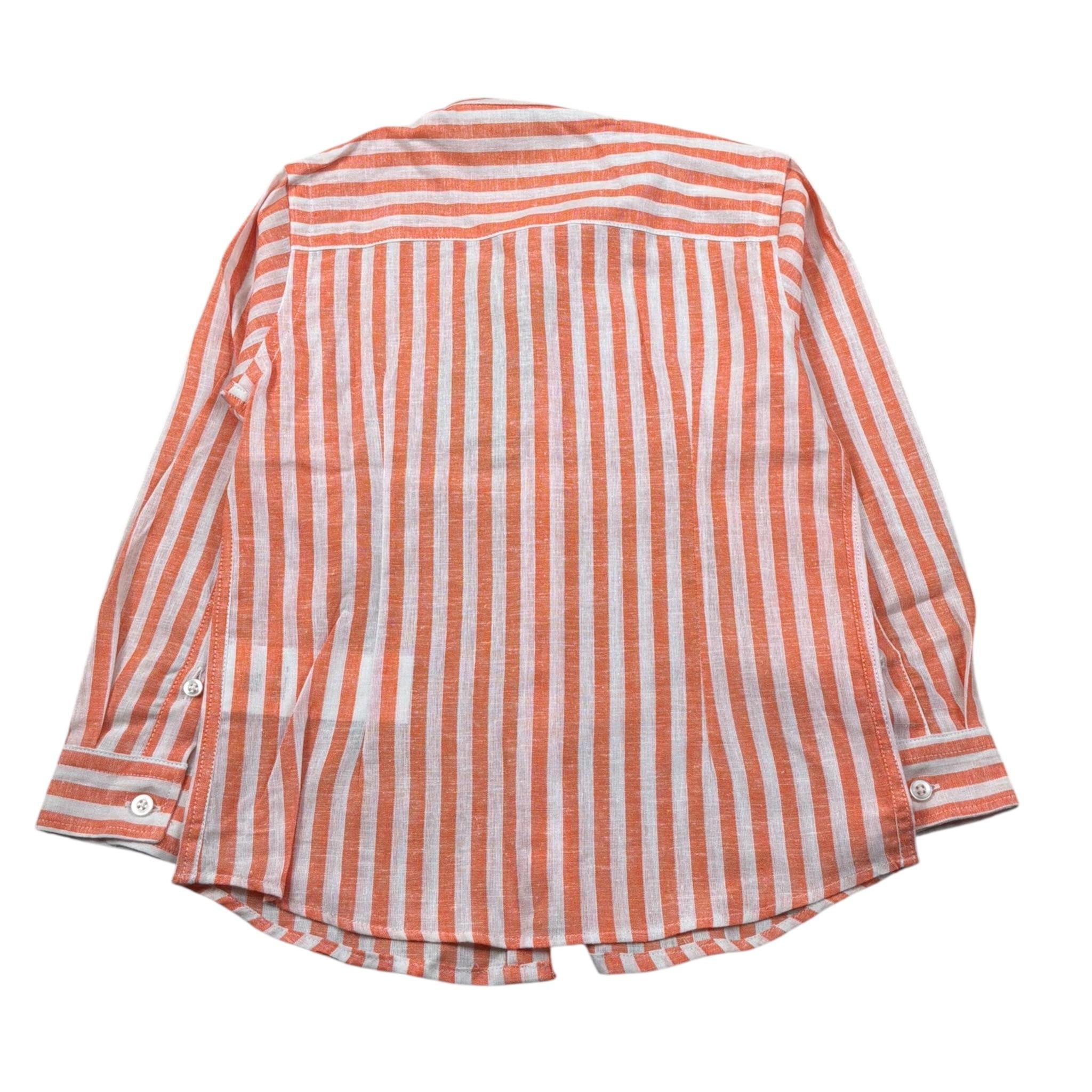 Manuel Ritz Camicia Manica Lunga Fantasia A Righe Arancione per Bambino MR2566 ARANCIONE MANUEL RITZ 