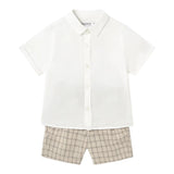 Mayoral Completo 2 Pezzi Camicia-Bermuda per Bambino 1251J BIANCO MAYORAL 
