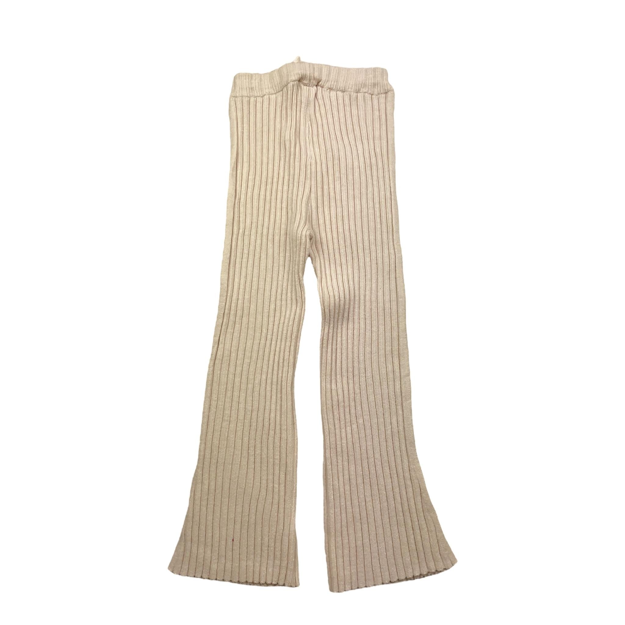PLEASE leggins tinta unita con elastico in vita Beige per Bambina FJ25230G65 BEIGE PLEASE 
