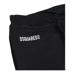 DSQUARED2 pantalone tuta tinta unita con stampa logo Nero per Bambino DQ2527XXX NERO DSQUARED2 