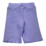 Saint Barth Solid Color Shorts With Elastic Waist Lilac For Girls