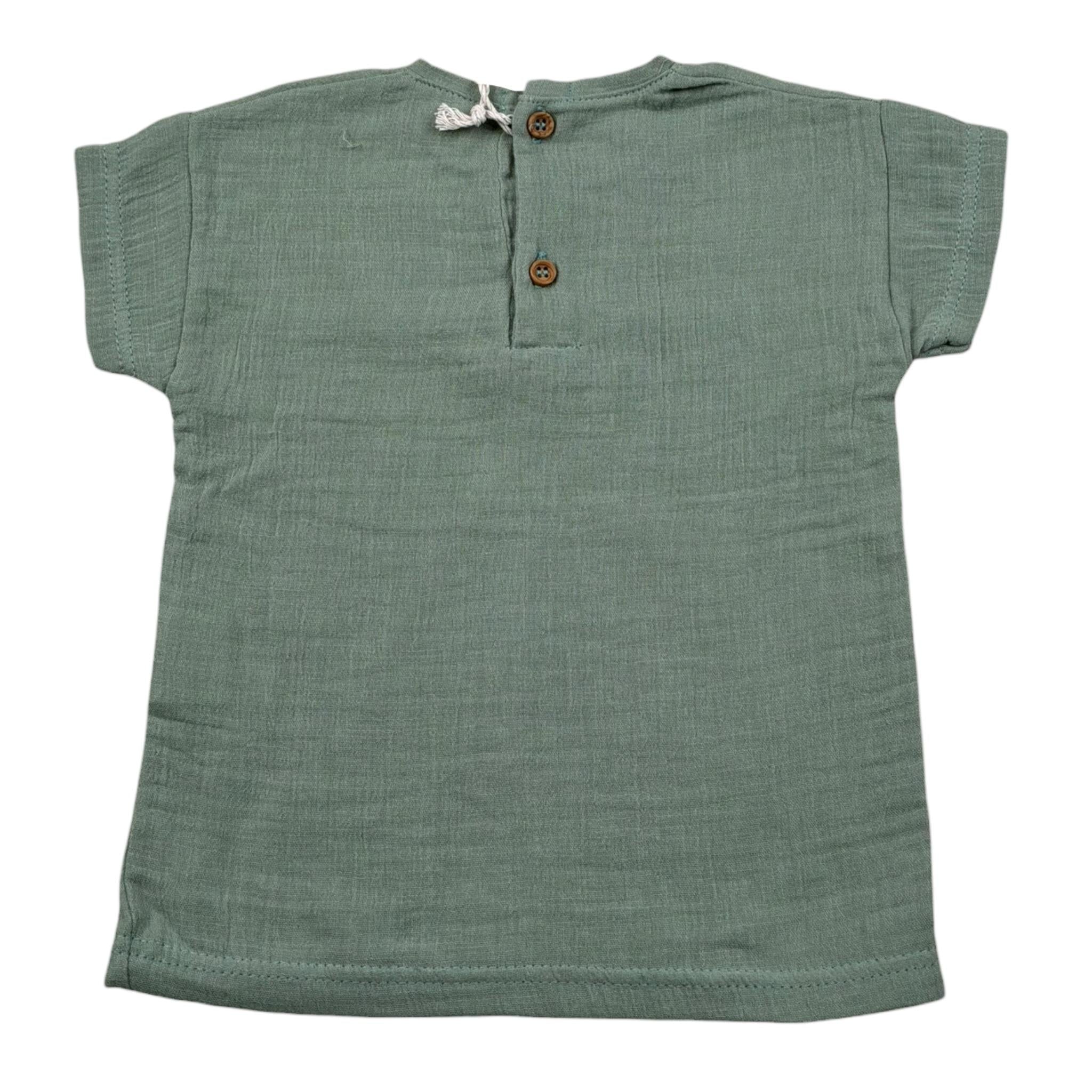 Babyvip T-Shirt Girocollo Tinta Unita per Neonato T7737 VERDE BABYVIP 