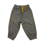 Y-CLU pantalone tinta unita con fantasia a quadri Grigio per Neonato BYN10773 GRIGIO Y-CLU 