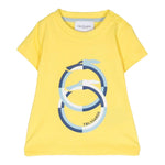 Trussardi T-Shirt Girocollo Tinta Unita con Logo per Neonato TIP23036TS GIALLO TRUSSARDI 