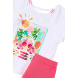 Mayoral Completo 2 Pezzi T-Shirt-Short Bianco per Bambina 32133X BIANCO MAYORAL 