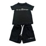 John Richmond Completo 2 Pezzi Canotta-Bermuda Tinta Unita per Neonato RIP26006CJ NERO JOHN RICHMOND 