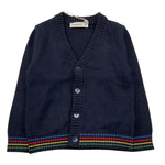 MANUEL RITZ cardigan tinta unita cn ricami alle maniche Blu per Bambino MR2228 BLU MANUEL RITZ 