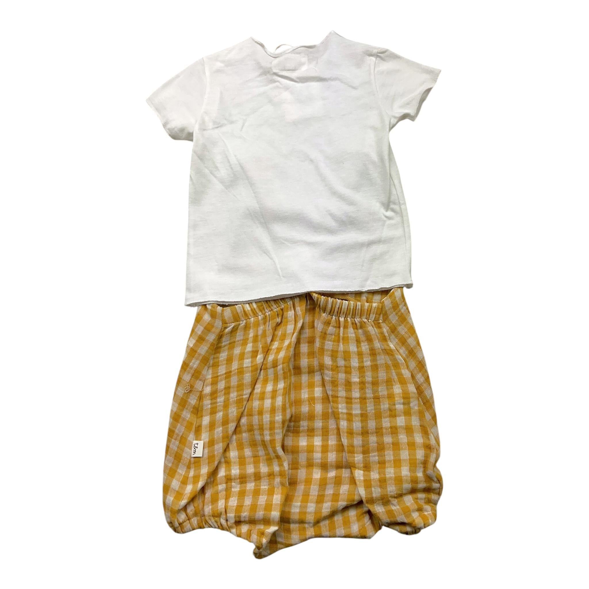 TEDDY E MINOU E23CP028C3136BIANCO/GIALLO