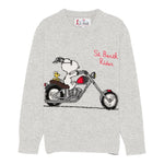 SAINT BARTH maglia girocollo tinta unita con stampa Grigio per Bambino DOU000102392G GRIGIO SAINT BARTH 