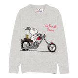 SAINT BARTH maglia girocollo tinta unita con stampa Grigio per Bambino DOU000102392G GRIGIO SAINT BARTH 