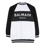 BALMAIN cardigan bicolore con profili in contrasto Bianco/nero per Bambino BU4A40 BIANCO/NERO BALMAIN 
