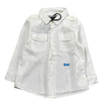 Daniele Alessandrini Camicia tinta unita con Stampa Bianco per Neonato 1295C0823 BIANCO DANIELE ALESSANDRINI 