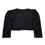 Please Giacca Tinta Unita per Bambina LG02042G38 NERO PLEASE 
