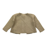 Yoedu Solid Color Beige Embroidery Shrug For Baby Girl