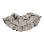 Dou Dou Gonna Tinta Unita con Balze E Elastico In Vita per Bambina DW7A71 SABBIA DOU DOU 