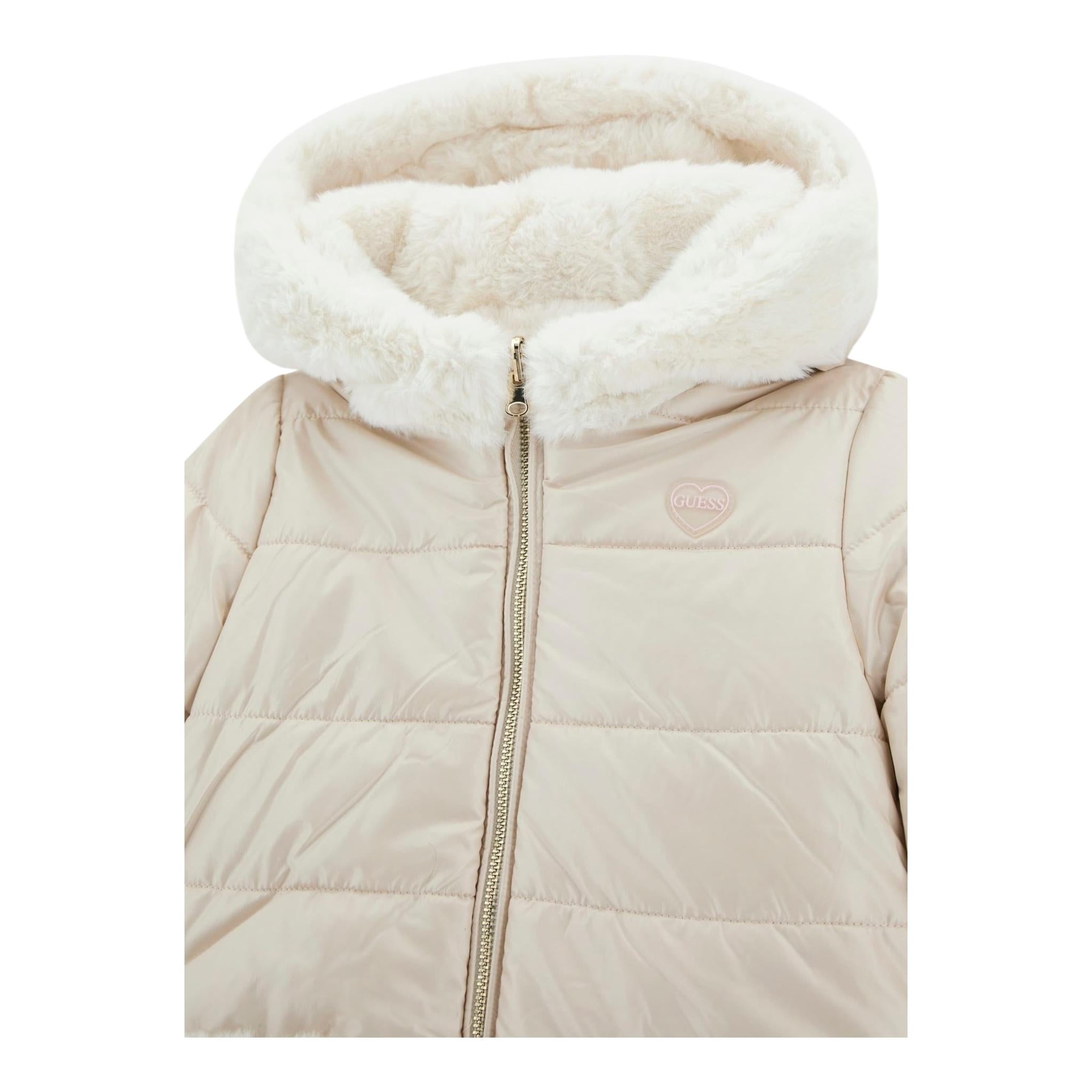 GUESS giubbino reversibile bicolore con pelliccia Beige per Bambina K4BL02WGL60J BEIGE GUESS 