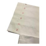 LE BEBE' set 3 pezzi lenzuola tinta unita cn ricami Bianco per Neonata LBG6004 BIANCO LE BEBE' 