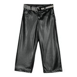 JOHN RICHMOND pantalone modello a palazzo in ecopelle con cintura Nero per Bambina RGA24021PA NERO JOHN RICHMOND 