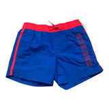 Sundek Solid Color Swimsuit With Contrast Elastic Waistband In Cobalt For Boys
