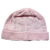Baby Lord Solid Color Hats With Pink Embroidery For Newborn