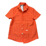 Daniele Alessandrini Orange Striped Plain Half Sleeve Shirt For Boys