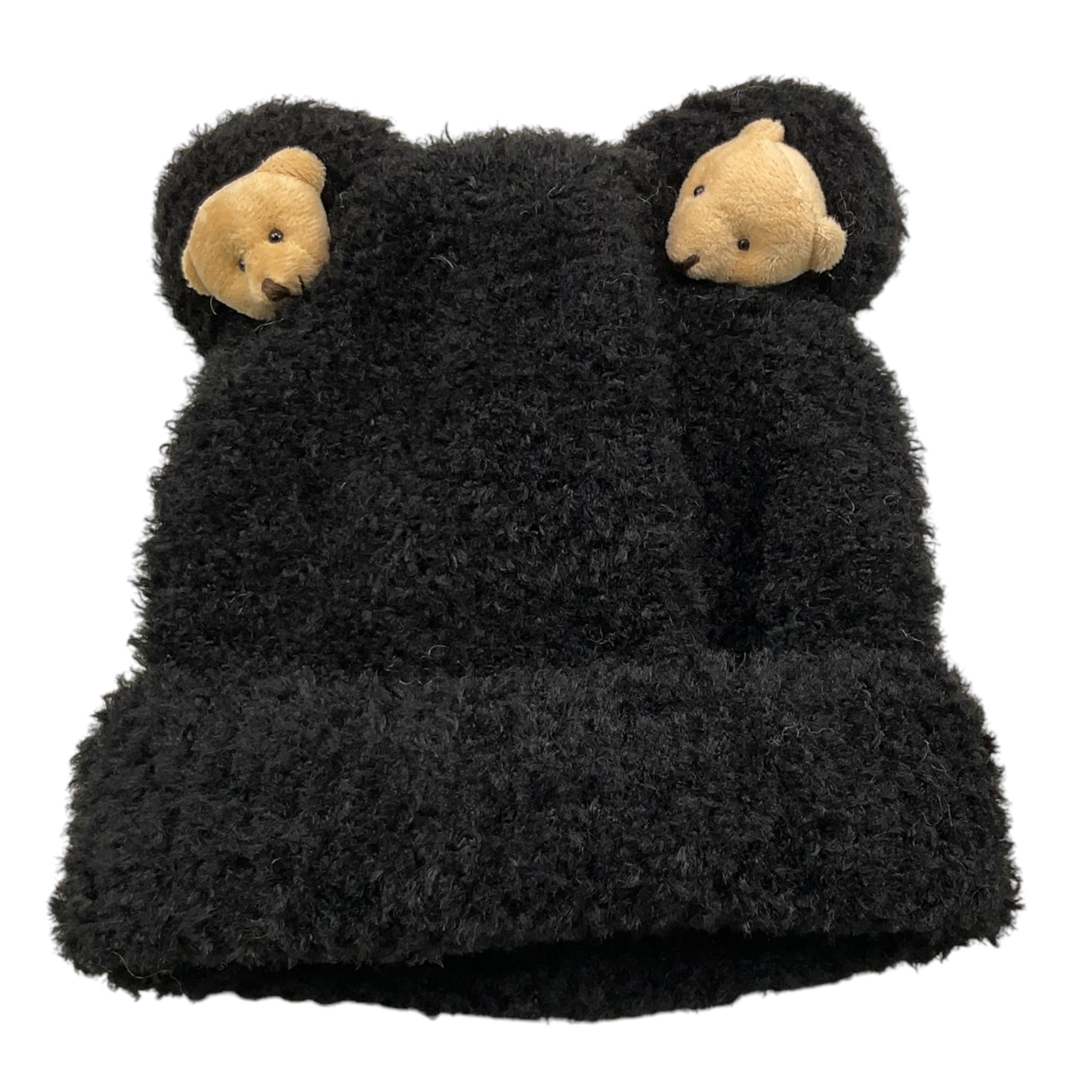 FUN & FUN cappello tinta unita cn orecchie Nero per Bambina FAC00923 NERO FUN & FUN 