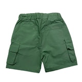 Do Not Conform Solid Color Bermuda Shorts With Elastic Waist Green For Newborn