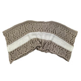 Liu Jo Beige Batwing Pattern Perforated Sweater For Girls