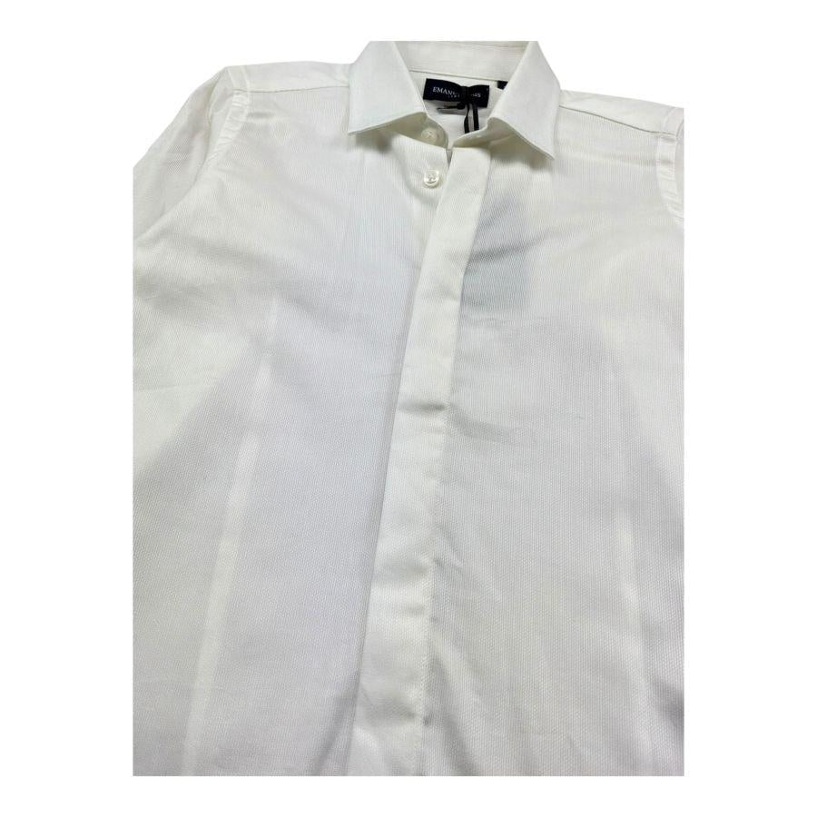 Emanuel Pris Camicia Manica Lunga Tinta Unita per Bambino ECM4176R PANNA EMANUEL PRIS 