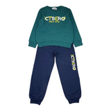 ICEBERG completo tuta 2pz bicolore felpa-pantalone Verde/blu per Bambino CFICE5300NB VERDE/BLU ICEBERG 