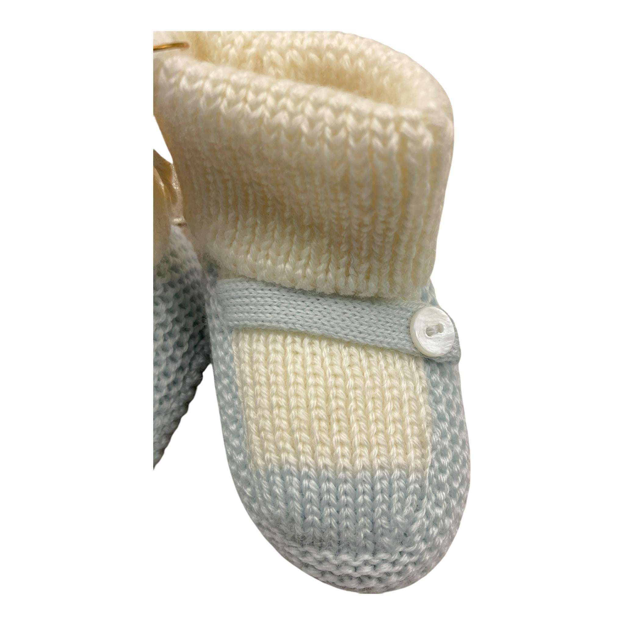 LITTLE BEAR babbucce bicolore Bianco/azzurro per Neonato 5110M BIANCO/AZZURRO LITTLE BEAR 