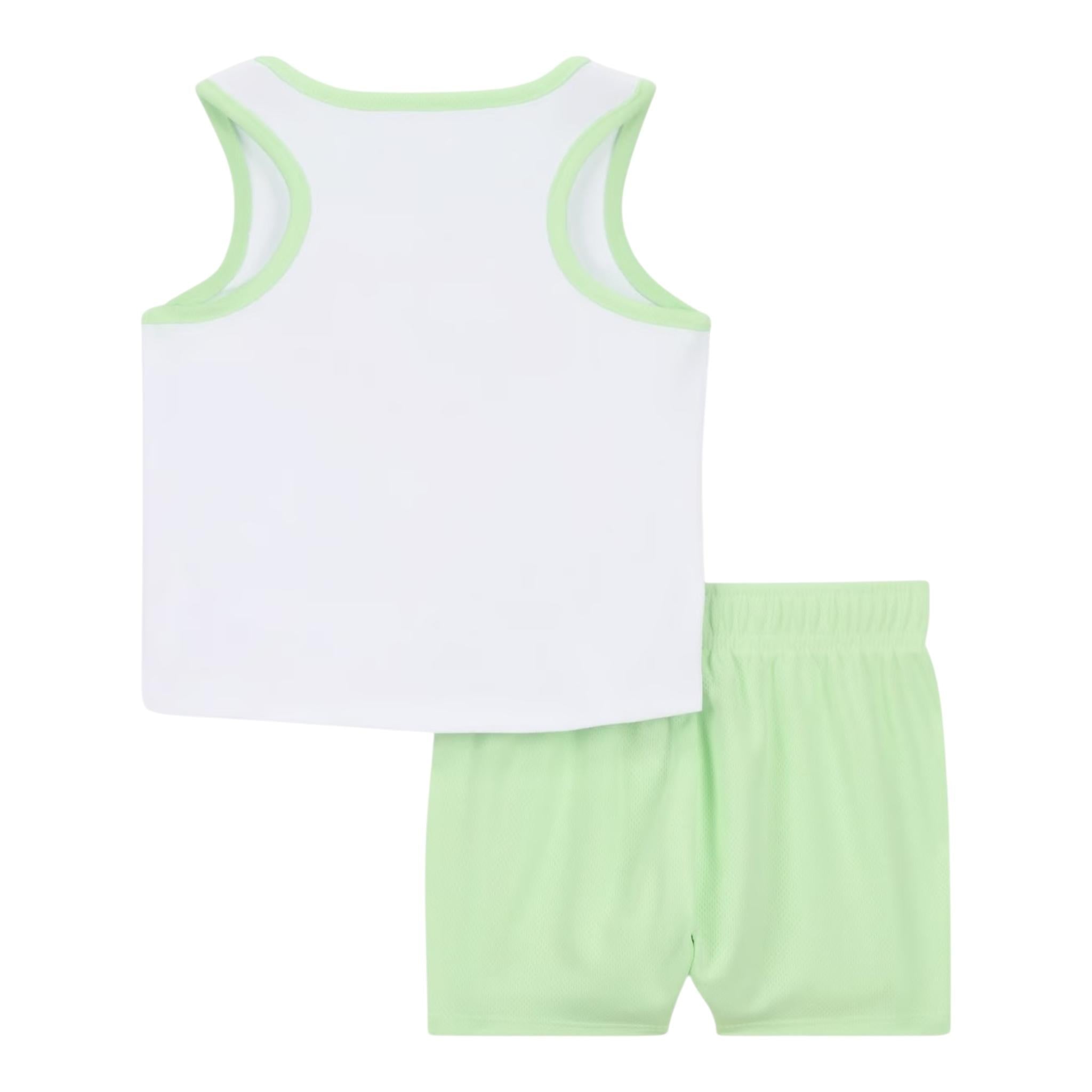 Nike Complet 2 Pezzi Canotta-Bermuda per Bambina 36M001 BIANCO/VERDE NIKE 