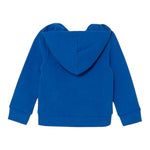 GUESS felpa con zip e cappuccio tinta unita cn logo Cobalto per Neonato N4YQ00KA6R3X COBALTO GUESS 